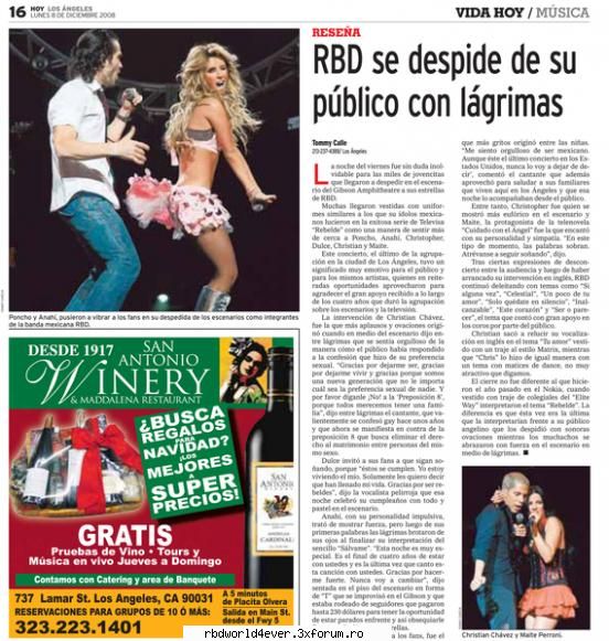 Articole - anahi_princessa - RBD