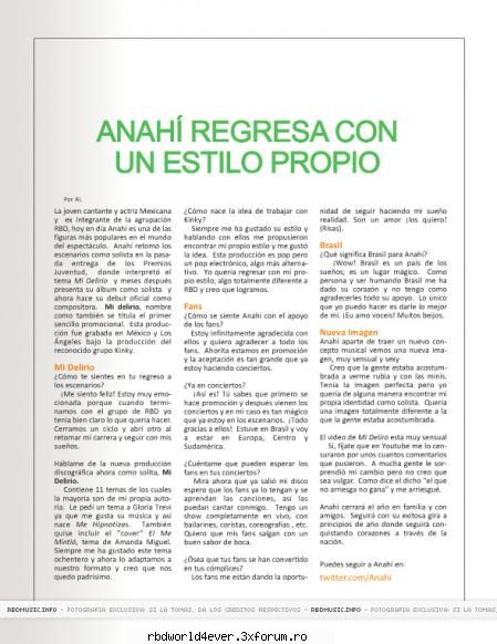 Articole - anahi_princessa - RBD