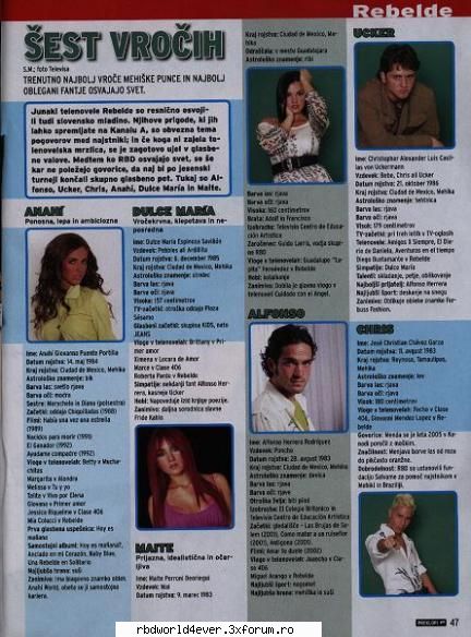 Articole - anahi_princessa - RBD