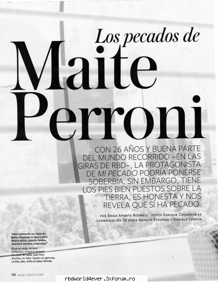 Maite in In Style - anahi_princessa - Maite