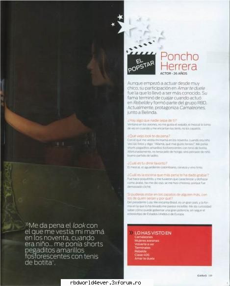 Poncho in Caras - anahi_princessa - Poncho