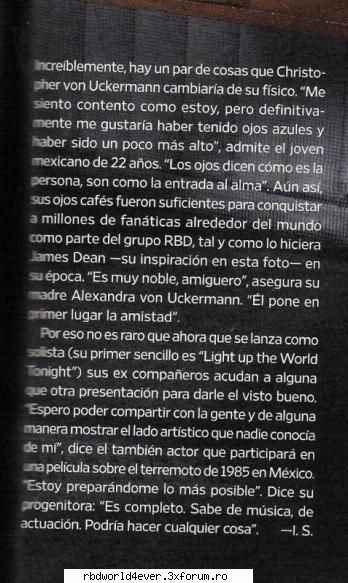 Ucker in People en espanol - anahi_princessa - Christopher