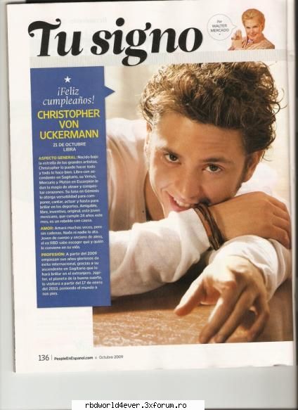 Ucker in People en espanol - anahi_princessa - Christopher